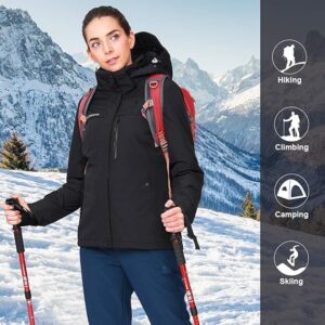 CAMEL CROWN Women’s Mountain Snow Waterproof Ski Jacket 6