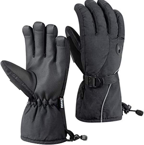 HighLoong Men's Waterproof Ski Snowboard Gloves
