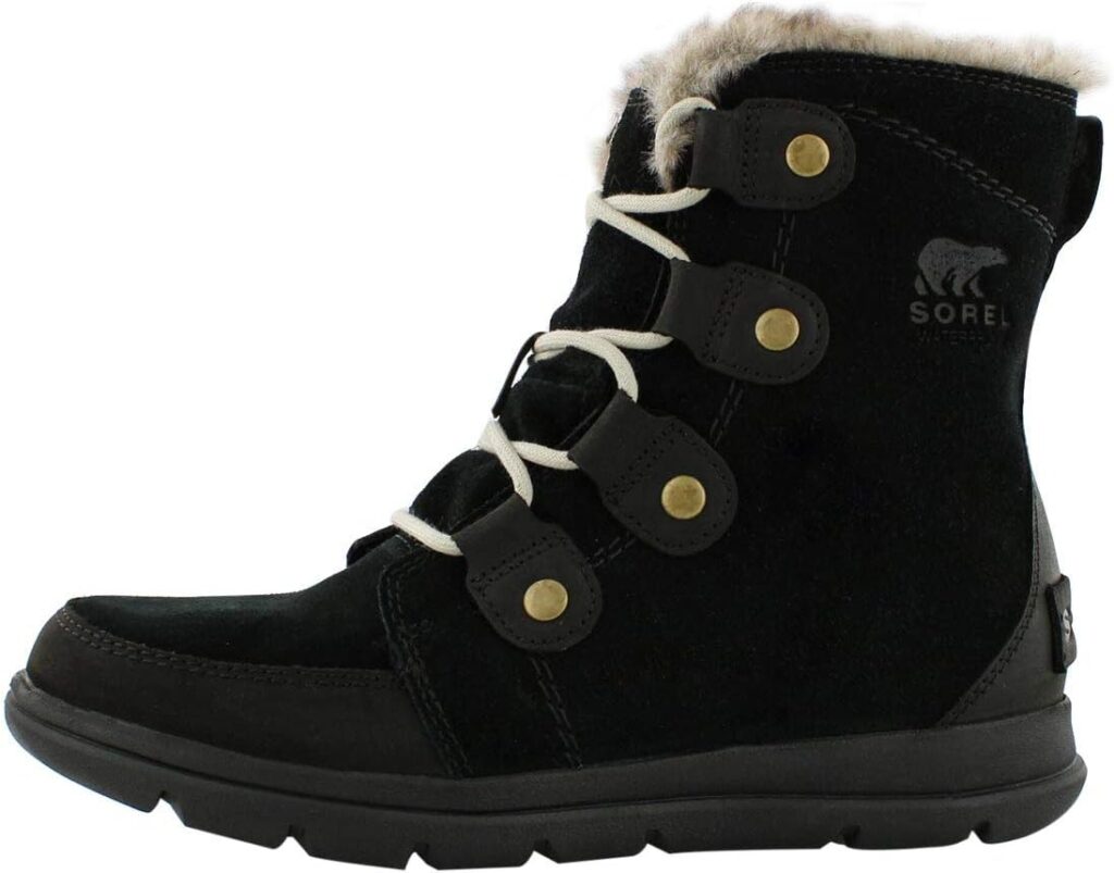 Explorer joan waterproof boot 2025 with faux fur collar