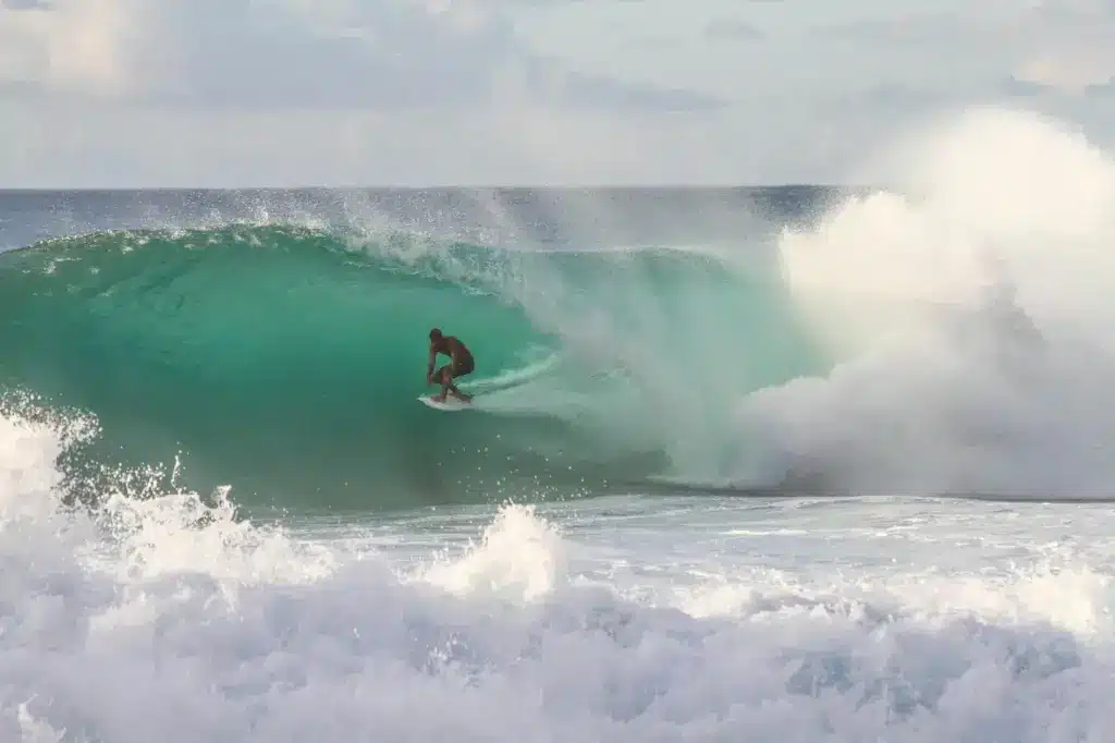 Man Surfing. Best Surf Locations In Victoria. 